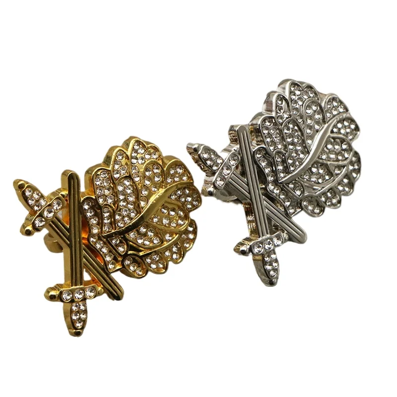 

Prussia Oak Leaf Knight's Iron Cross Badge Brooch Commemorative Medal Pin Vintage Military Accessory Craft Decoration