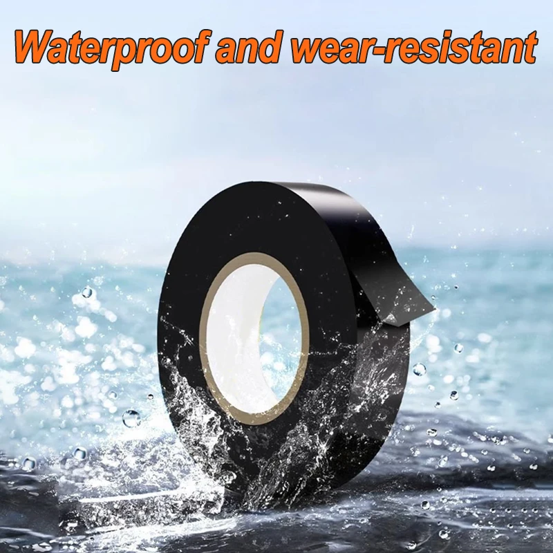 Nastro elettrico nero: sigillante adesivo isolante resistente alle alte temperature, adatto per uso in officina e tempo esterno