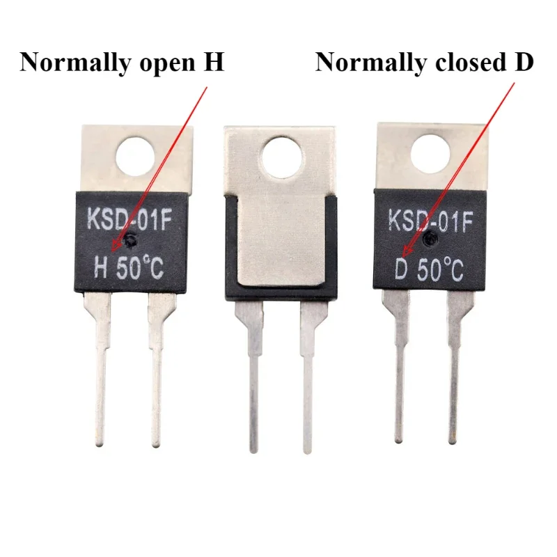 1/5/10 sztuk/partia KSD-01F przełączniki temperatury TO220 normalnie otwarty H i normalnie zamknięty D 40 stopni -130 stopni