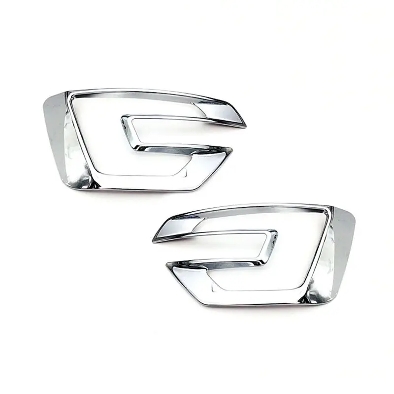 

2 шт., передний бампер автомобиля, противотуманная фара, крышка противотуманной фары, сменные аксессуары, серебристый для Ford Explorer 2016 2017