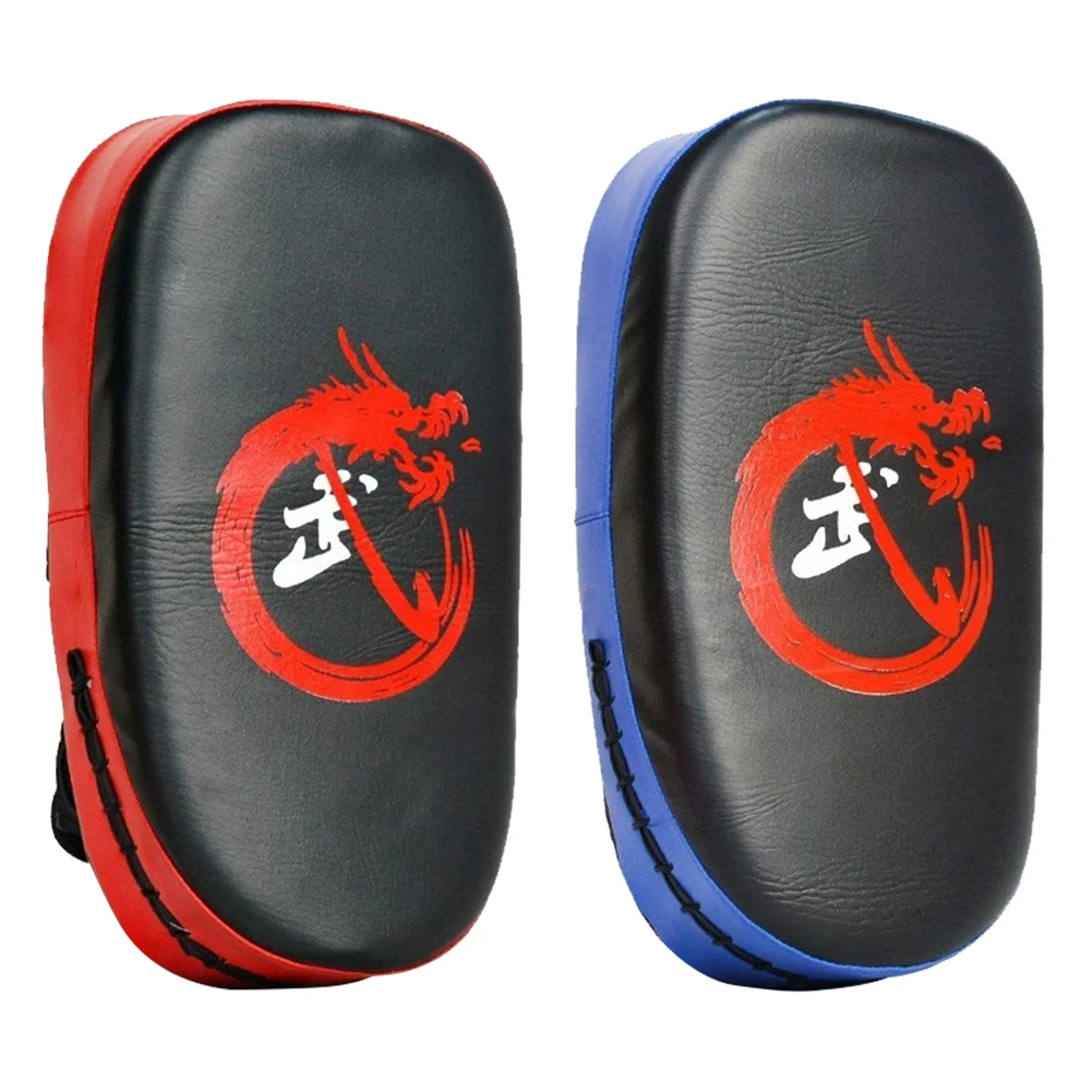 PU Leather Hand Foot Kicking Pad Bag Curved Kick Target for Muay Thai Taekwondo Martial Arts Training