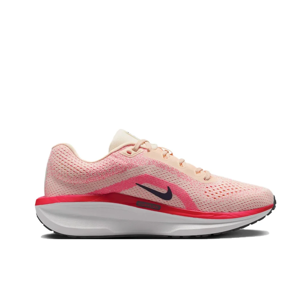 Nike New Winflo 11 Men's and Women's Road Professional Running Shoes Winter Breathable Lightweight sneakers Cushioning Pink