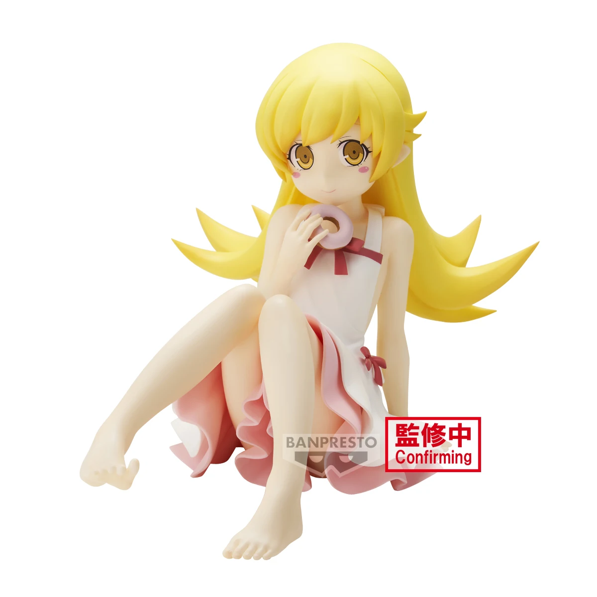 Original BANDAI Nisioisin “MONOGATARI Series” -Relax time-Shinobu Oshino Anime Action Figure Desktop Collector Figurine Doll