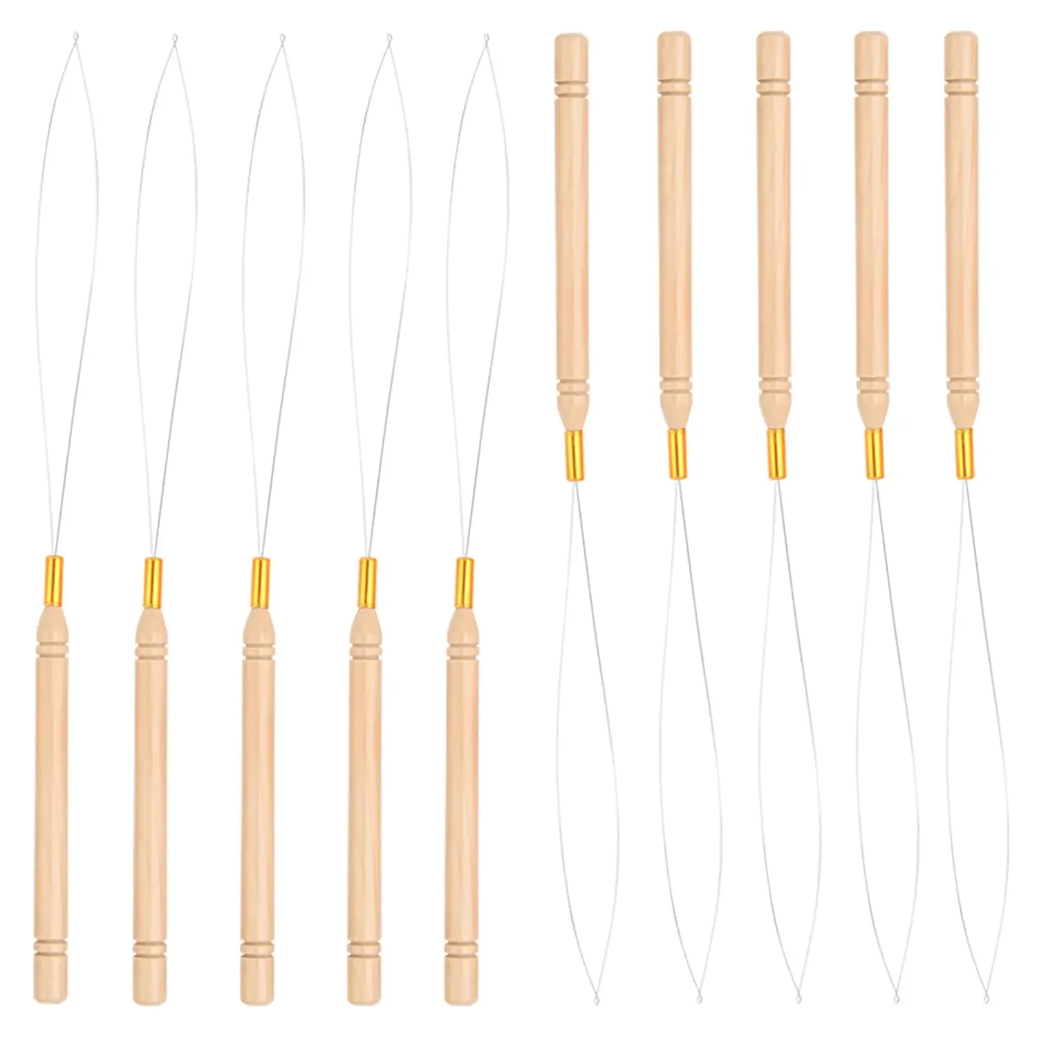 Hair Extensions Loop Micro Rings Links Beads Tool Kit