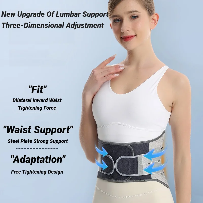 Back Brace Support Belt For Lower Pain Relief Adjustable Men Women Waist Lumbar Sciatica Scoliosis Herniated Disc Corset Posture image 3