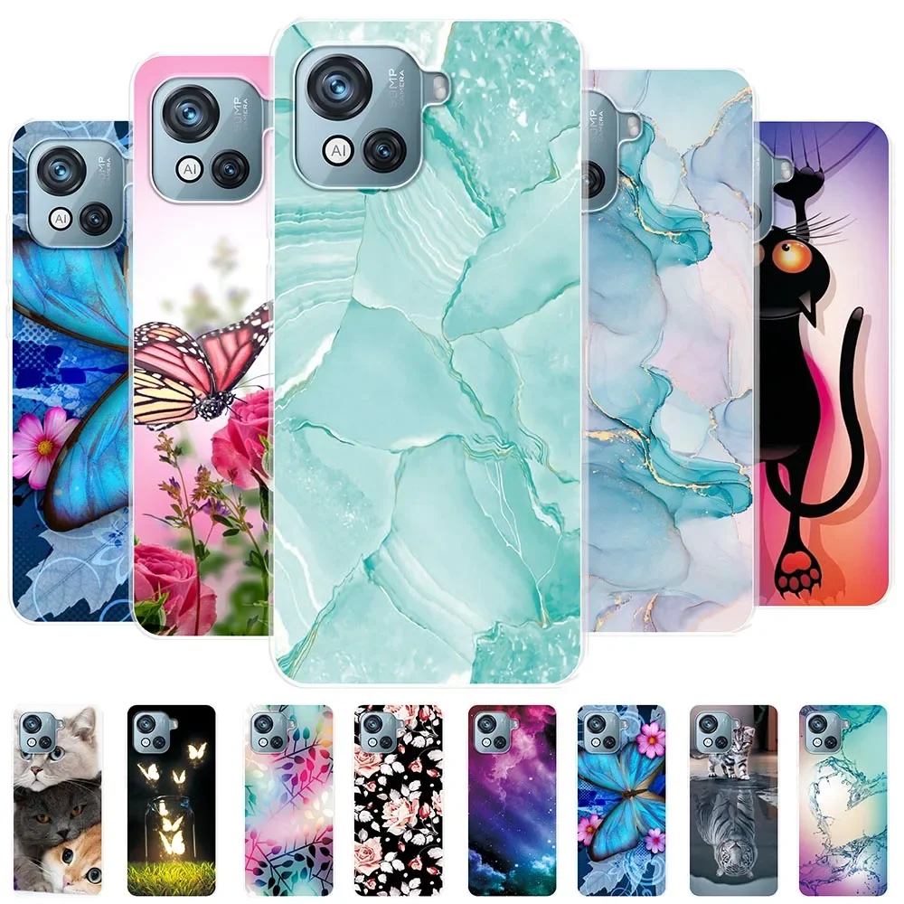 For Blackview Oscal C80 Case Soft Silicone Cover For Blackview Oscal C80 Clear Painted Funda For Blackview OscalC80 Bumper Coque