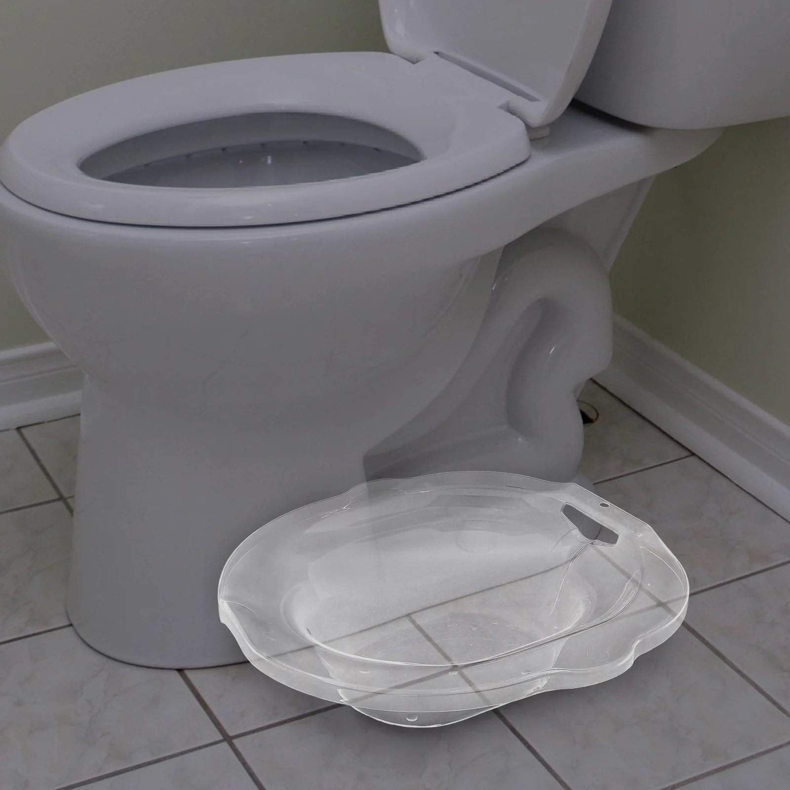 Bak Mandi Sitz Wanita Portabel Mandi Pinggul Postpartum Tanpa Jongkok untuk Wanita Lanjut Usia Pembersih Pribadi Toilet Kursi Urinoir Sederhana