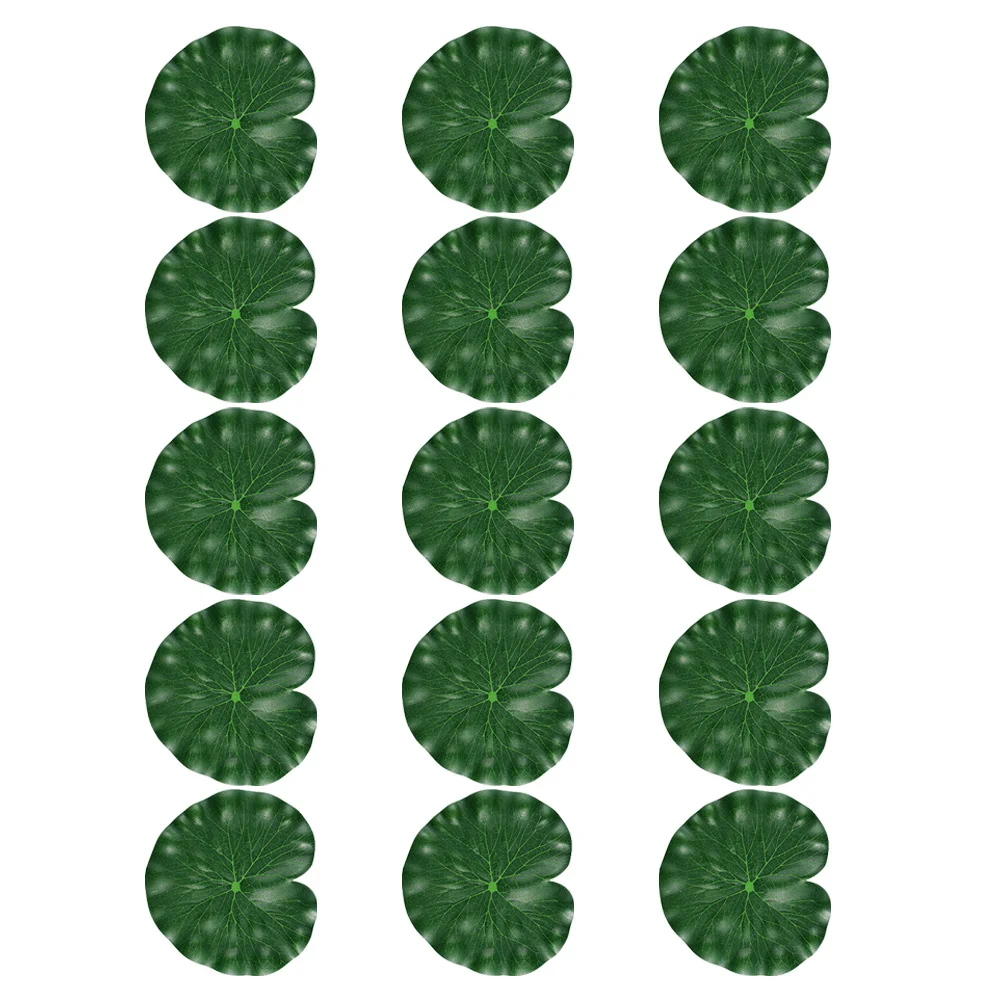 

15 Pcs Simulated Lotus Leaf Party Decoration Leaves Simulation Fake Plant Artificial Plants Floating
