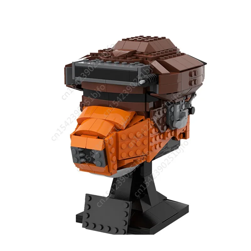 Moc Space Wars Battle Bust Helmet Classic Movie Blocks Assembled Model Character Helmet Cloned Bust Helmet Toys Gifts