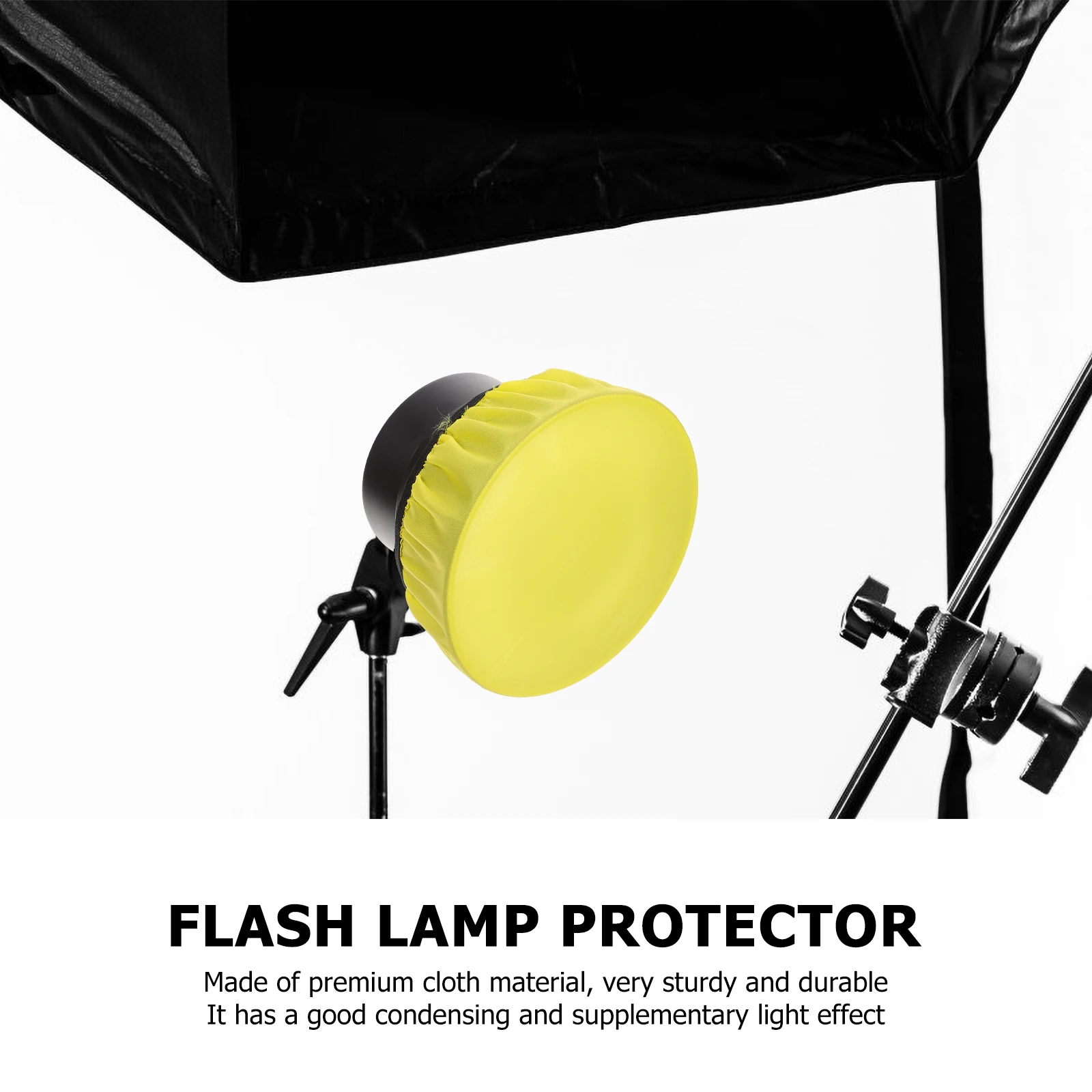 

5pcs Cloth Flash Lampshade Diffuser Reflector Photography Accessory Durable Round Fill Shade Portable Gentle Light Cover Easy