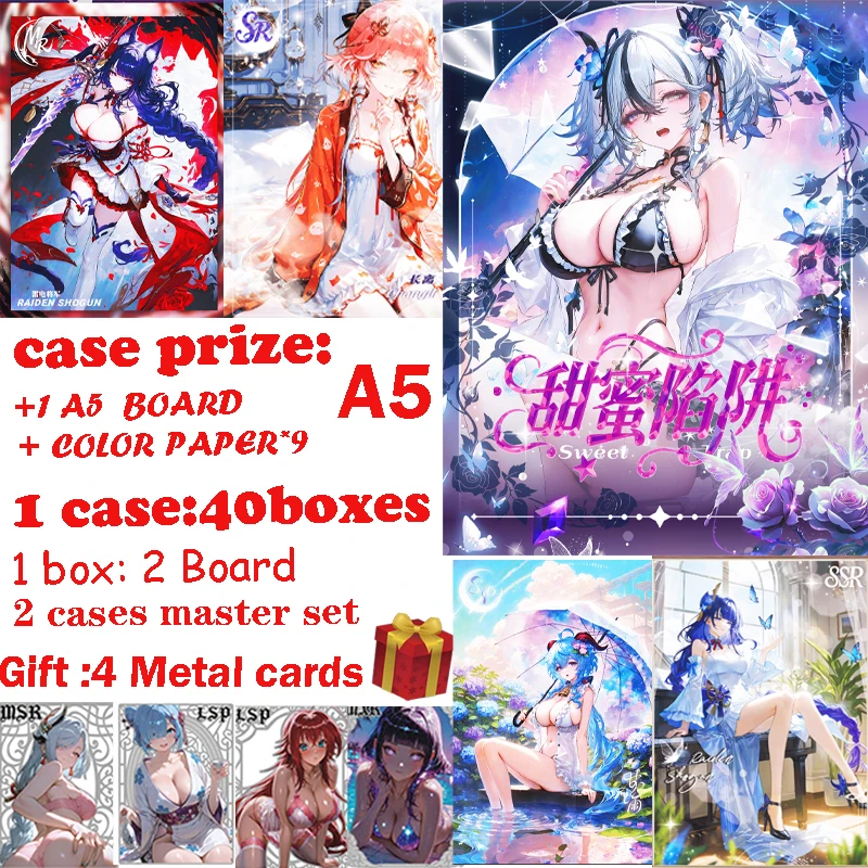

Newest Sweet Trap Waifu Collection Boards A5 Size Bikini Swimsuit Design for ACG CCG TCG Fans Gift