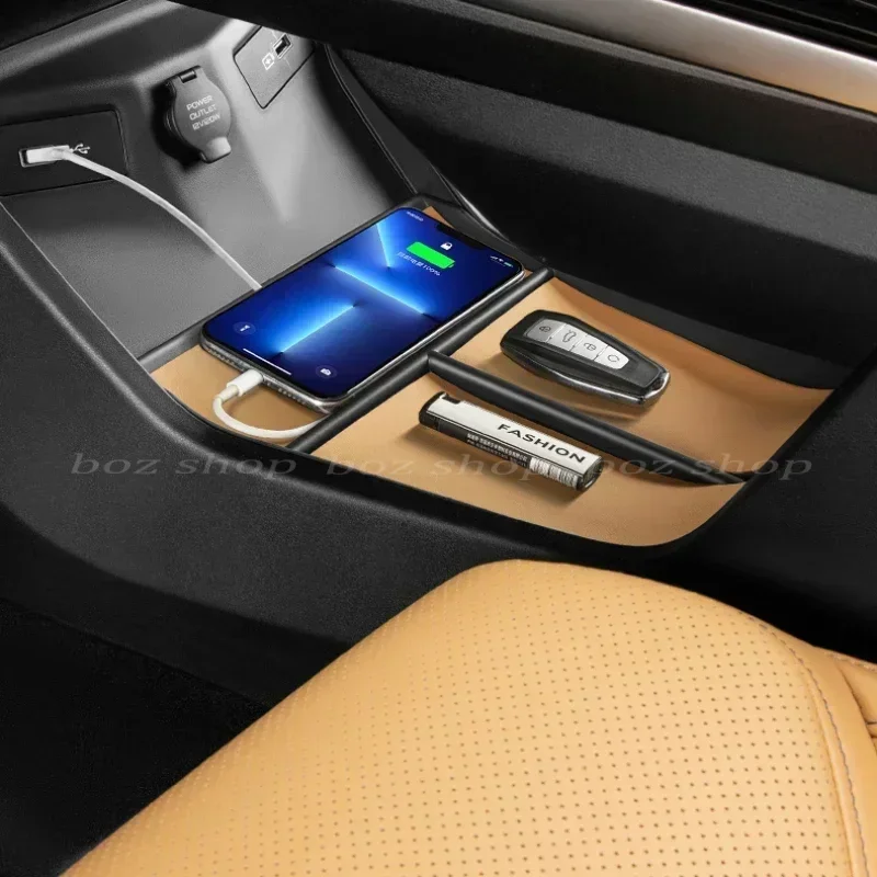 For Geely Atlas Pro Geely Starray LHD 2023 Car Central Control Lower Storage Box Partition Layer Car Finishing Refit Storage Box