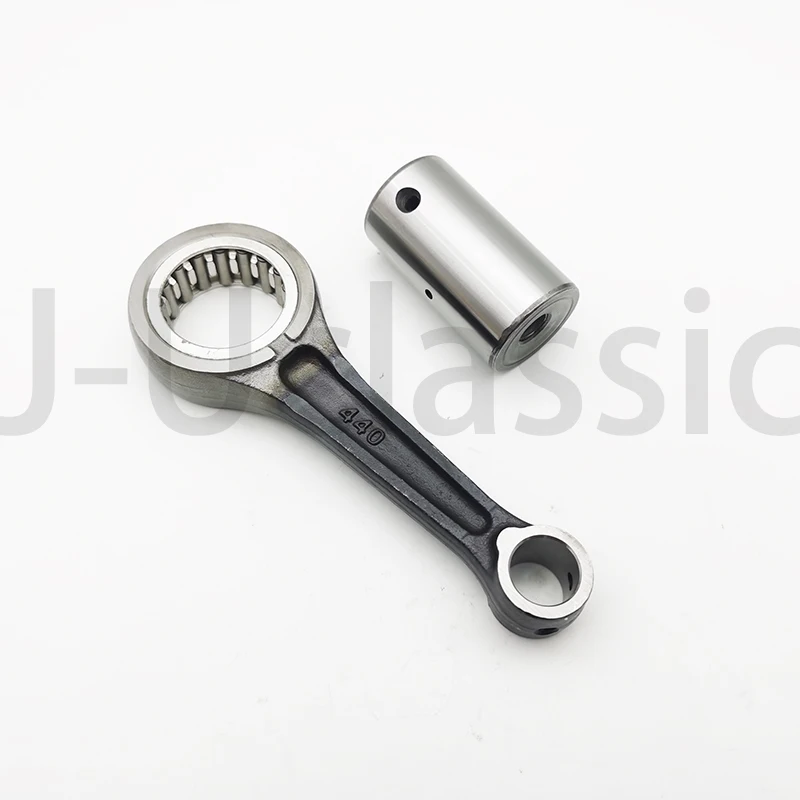 Motorcycle CG150 13mm pin crankshaft connecting rod for Honda CG125 150cc 440 con rod with needle bearing (piston pin 13mm)