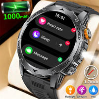 LIGE 1000mAh Super Capacity Battery Adult Men Smart Watch 1.7-inch Large Screen Bluetooth Call IP68 Waterproof SmartWatch Sports