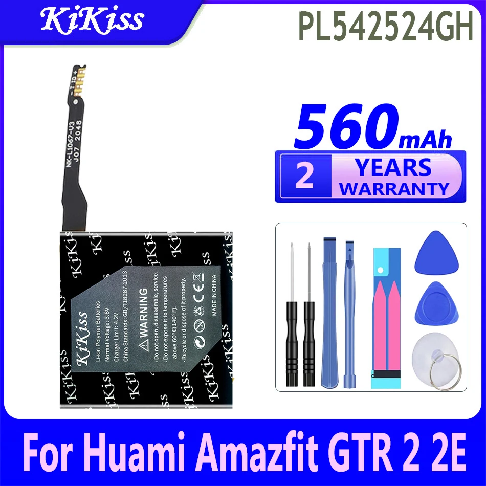 

Мощная батарея 560 мАч KiKiss PL542524GH для цифровых батарей Huami Amazfit GTR 2 2E GTR2