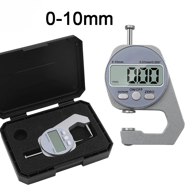 

0-10MM Electronic Thickness Gauge High Precision Measuring Tester Paper Cloth Thin Metal Thickness Meter Portable Measuring Tool