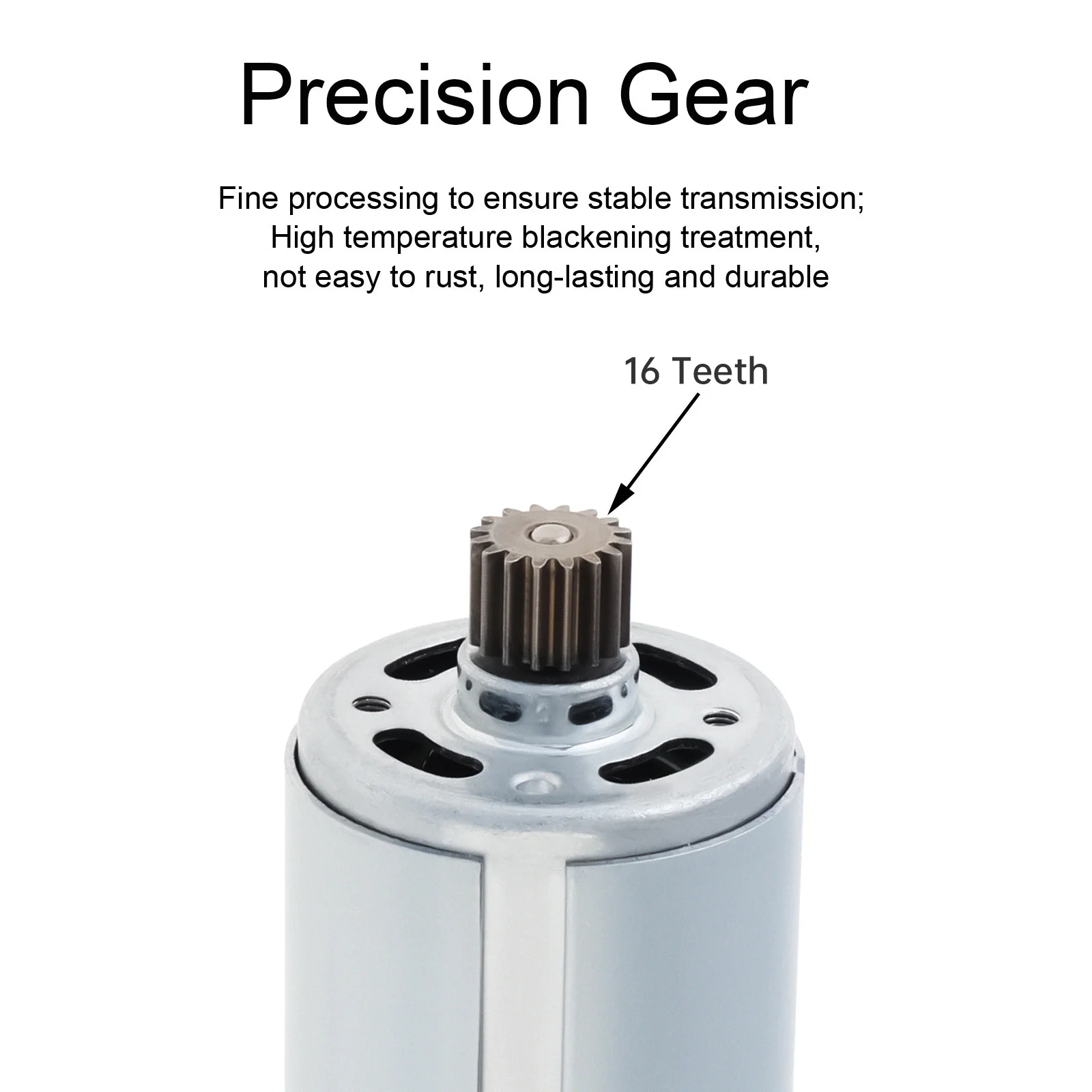 RS550 DC Motor 16 Teeth 10.8-25V 25000RPM High Speed Replacement Micro Motor for Lithium Electric Drill / Cordless Screwdriver