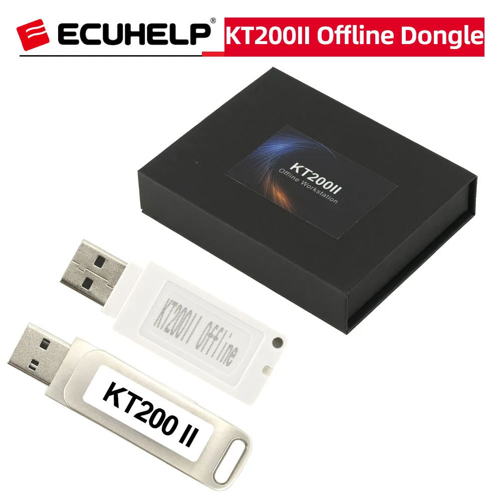 ECUHELP KT200II Offline Dongle, Support KT200II Full Version ECU Programmer OBD2 for Car Truck Motorbike Tractor Boat