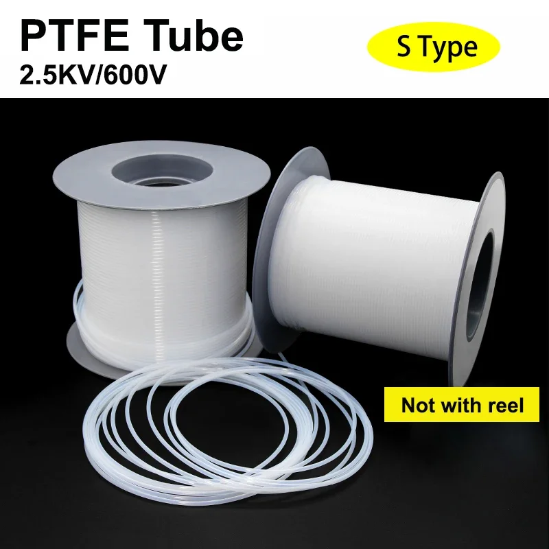 

1/5M PTFE Tube 30S-3S/ 2.5KV 600V F46 Insulated Capillary Heat Protector Transmit Hose Rigid Temperature Corrosion Resistance