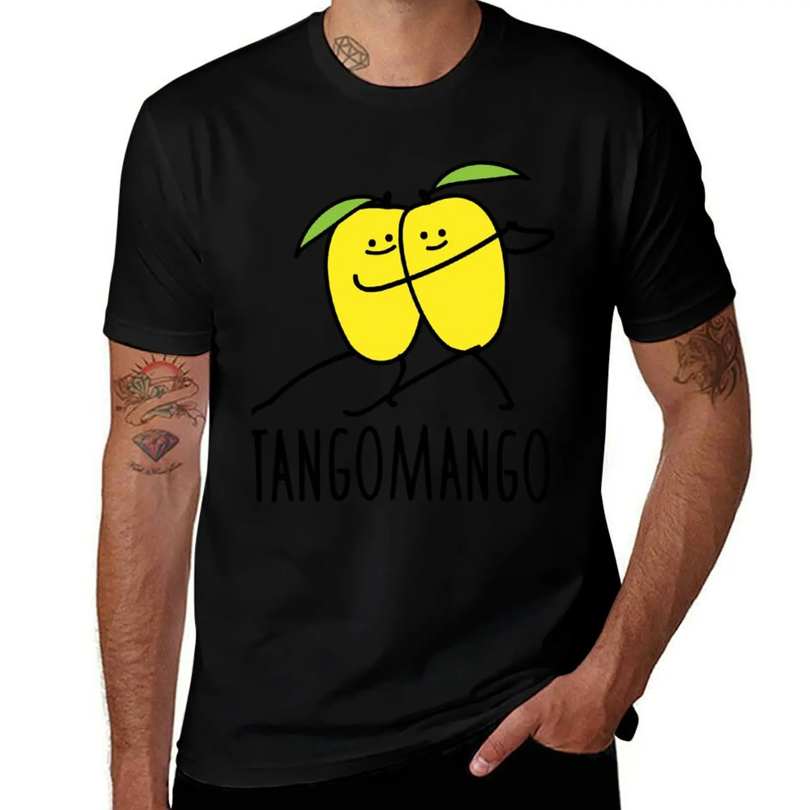 Tango Mango T-Shirt Active Sports Short Sleeve Cotton Shirt