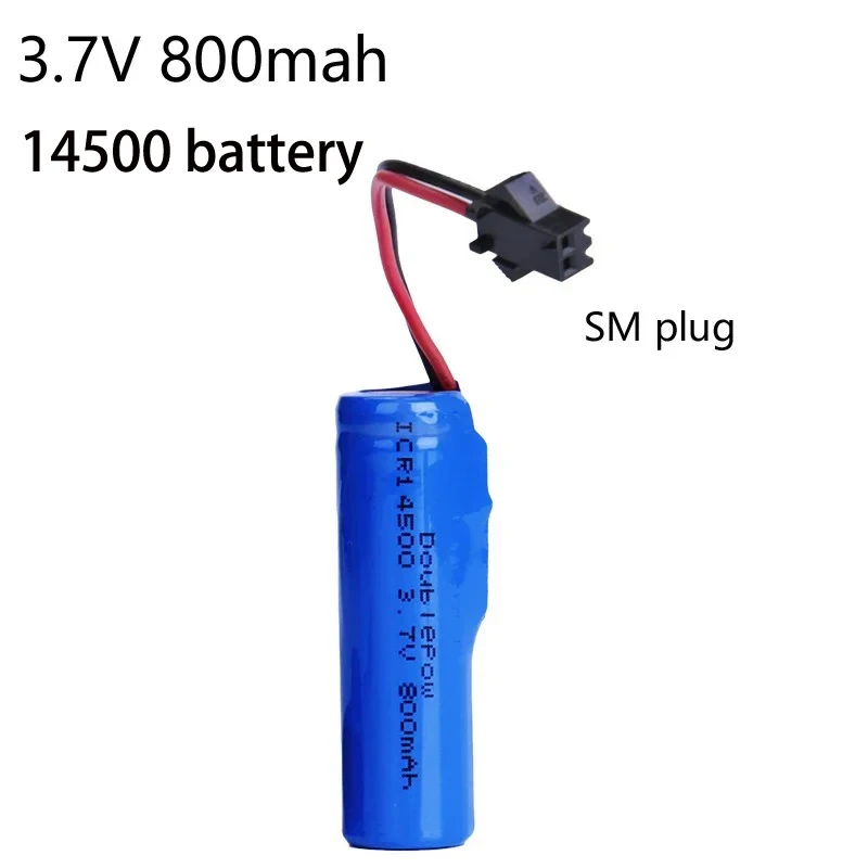 3.7V 800mah 14500 AA Rechargeable Battery for Remote Control Toys Helicopter Car Train Motorcycle Toy Car Batteries With SM plug