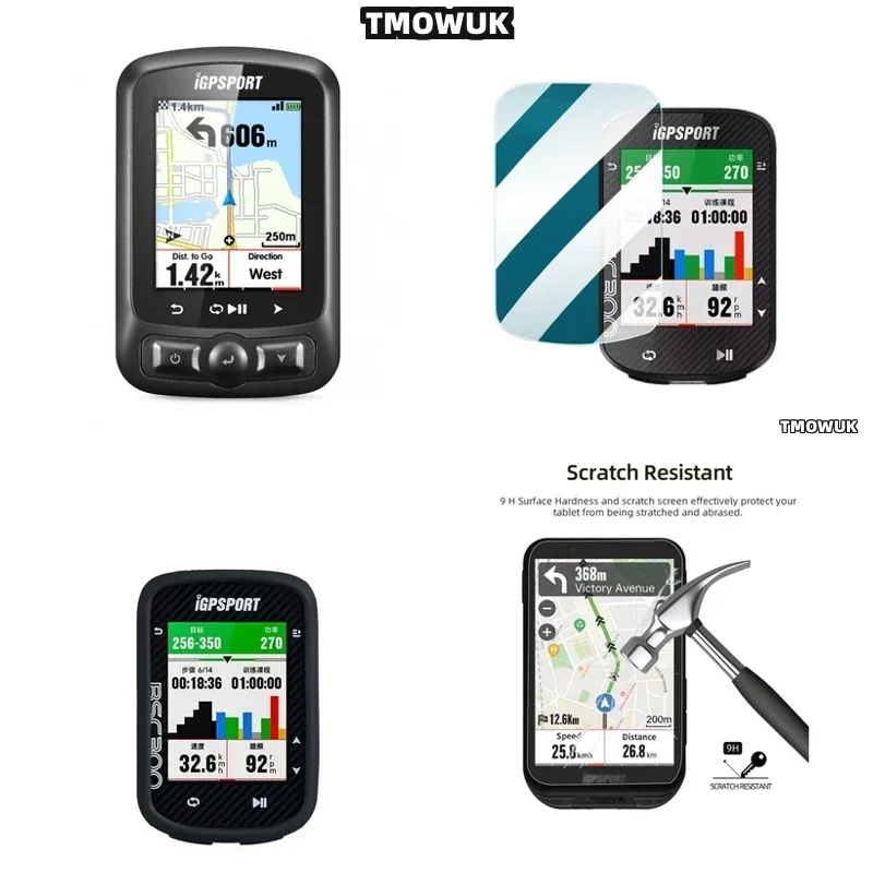 

For IGPSPORT BSC300 300T BSC200S IGS800 BSC200 - Bubble - Free 9H HD Tempered Glass Screen Protector