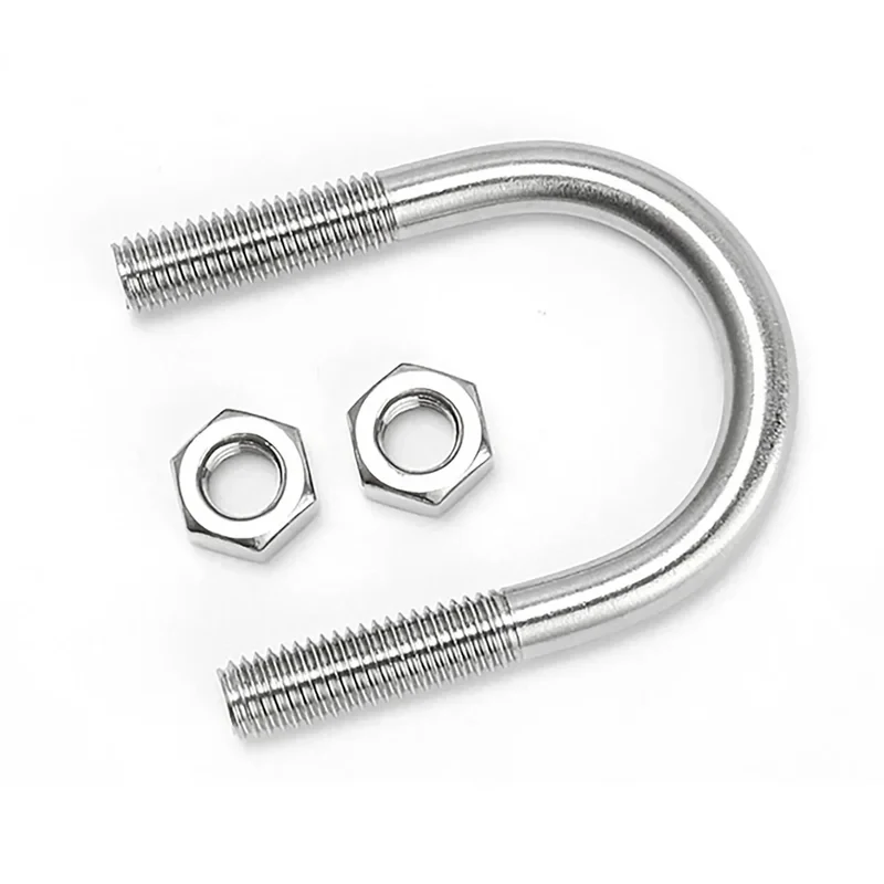 

M10 M12 M16 304 Stainless Steel U-Shaped Bolt Set / U-Type Screw with Nuts - Pipe Clamp for Tube & Conduit Fixing