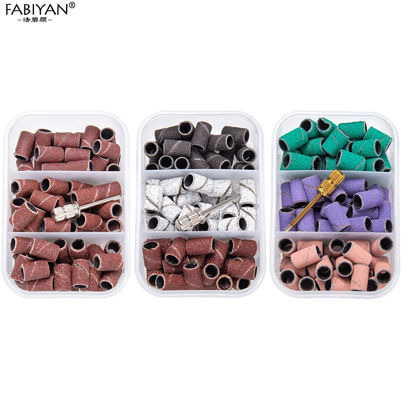 Nail Art Sanding Bands Nail Bits For Remove Nail Polish Gel Manicure Pedicure Tool Grinding Ring Electric Machine Accessory