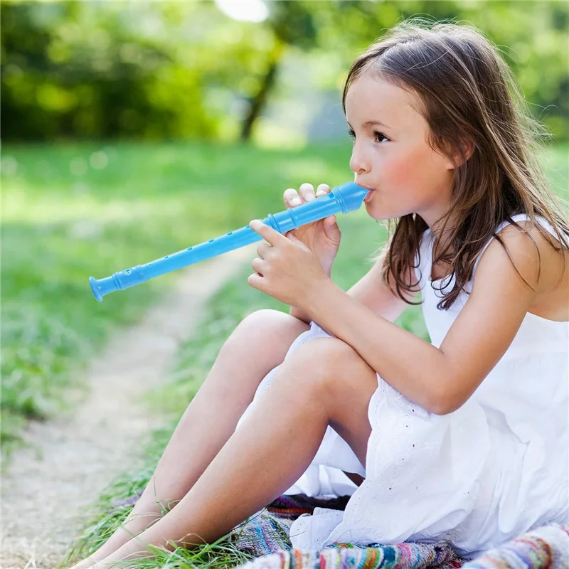 

ABLB-12 Pack 8-луночная флейта-сопрано с чистящим стержнем в немецком стиле для начинающих, выпускных или обратно в школу Dur