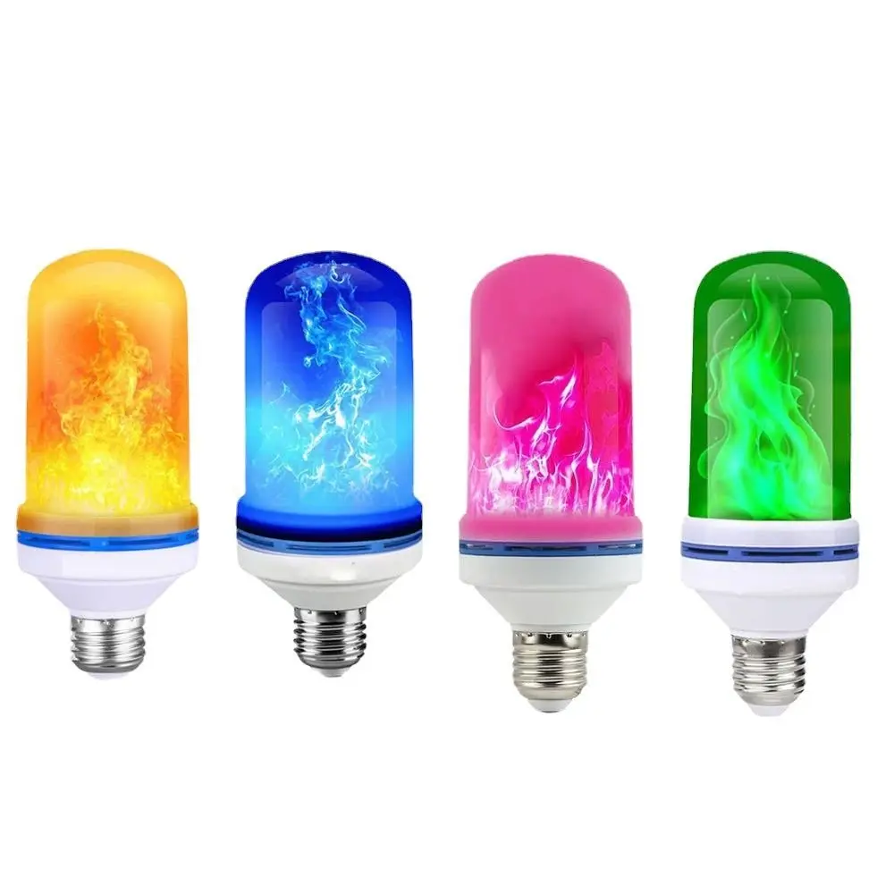 LED LED Flame Light Bulb With Gravity Sensing Effect Emulation Yellow/Blue Flame Effect Light Bulb Flickering Decor Lamp