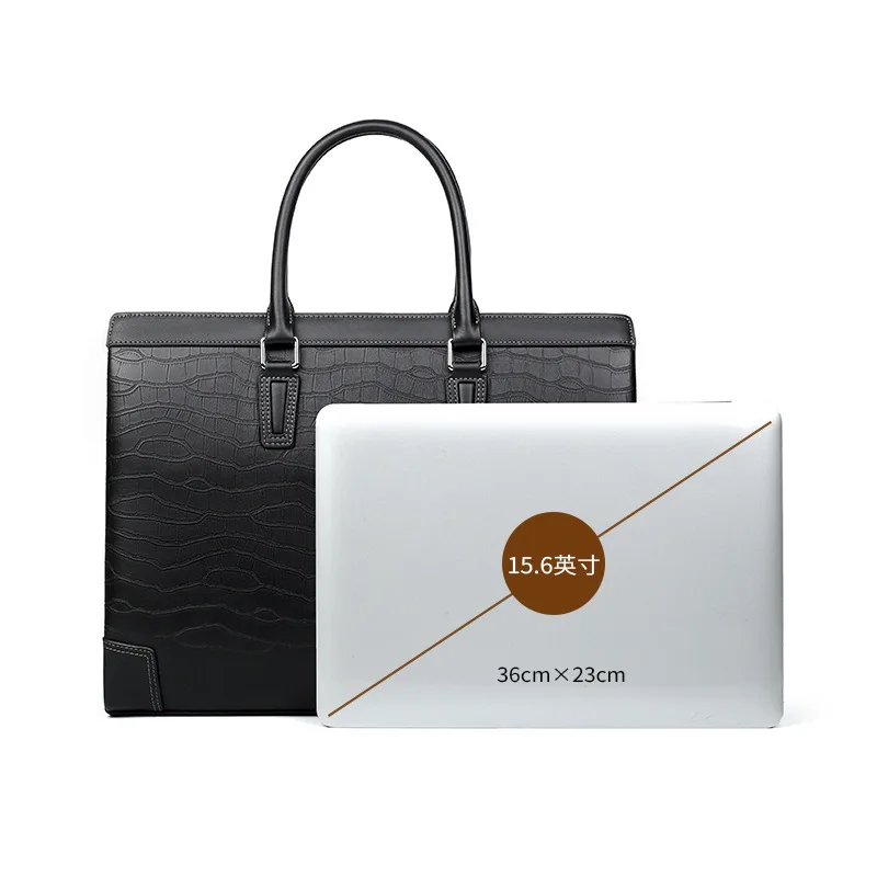 جديد حقيقي رسول حقيبة جلدية فاخرة الرجال حقائب قدرة الطبقة العليا جلد البقر حقيبة كمبيوتر محمول للأعمال حقيبة يد رجالية عادية