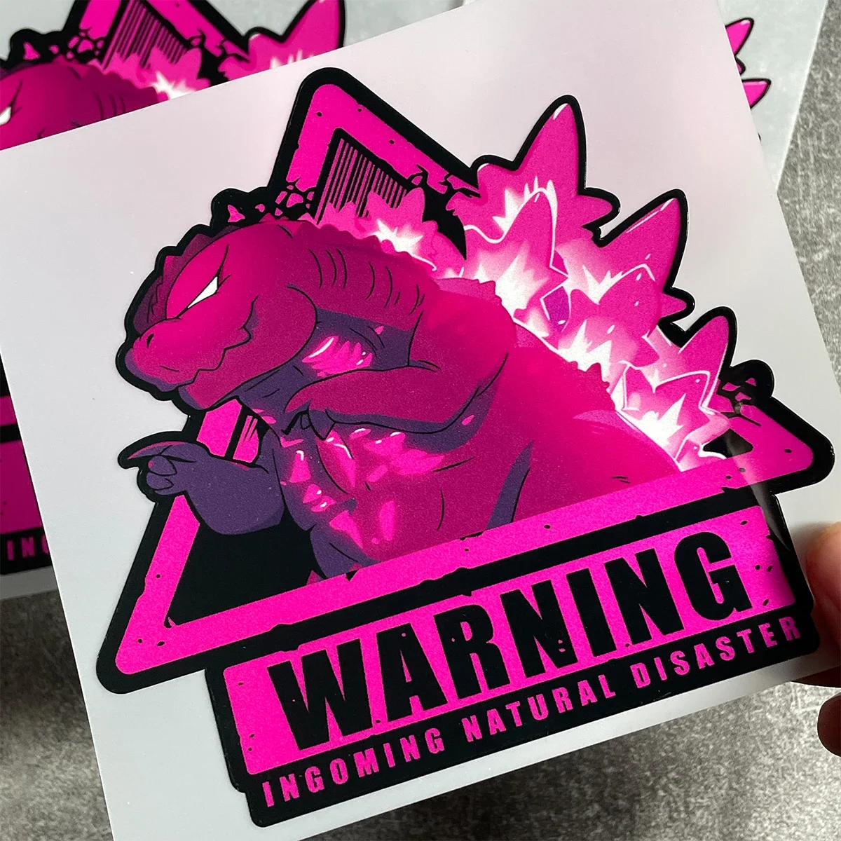 

Dinosaur Monster Reflective Car Stickers Motorcycle Scooter Moto Bike Helmet Body Windshield Fuel Tank Vinyl Decals Accessories