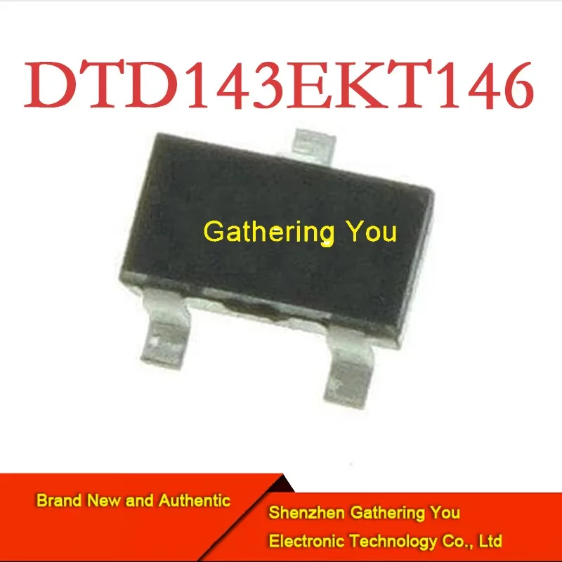 DTD143EKT146 SOT23 Transistor bipolar prebiasing Nuevo Auténtico