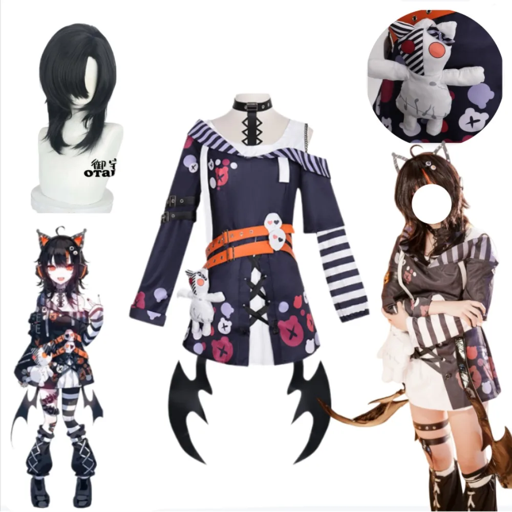 

Magical Girl Witch Trials Coco Sawatari Cosplay Exquisite Full Set with Doll Wings Hair Accessories Halloween Comic-Con Outfit