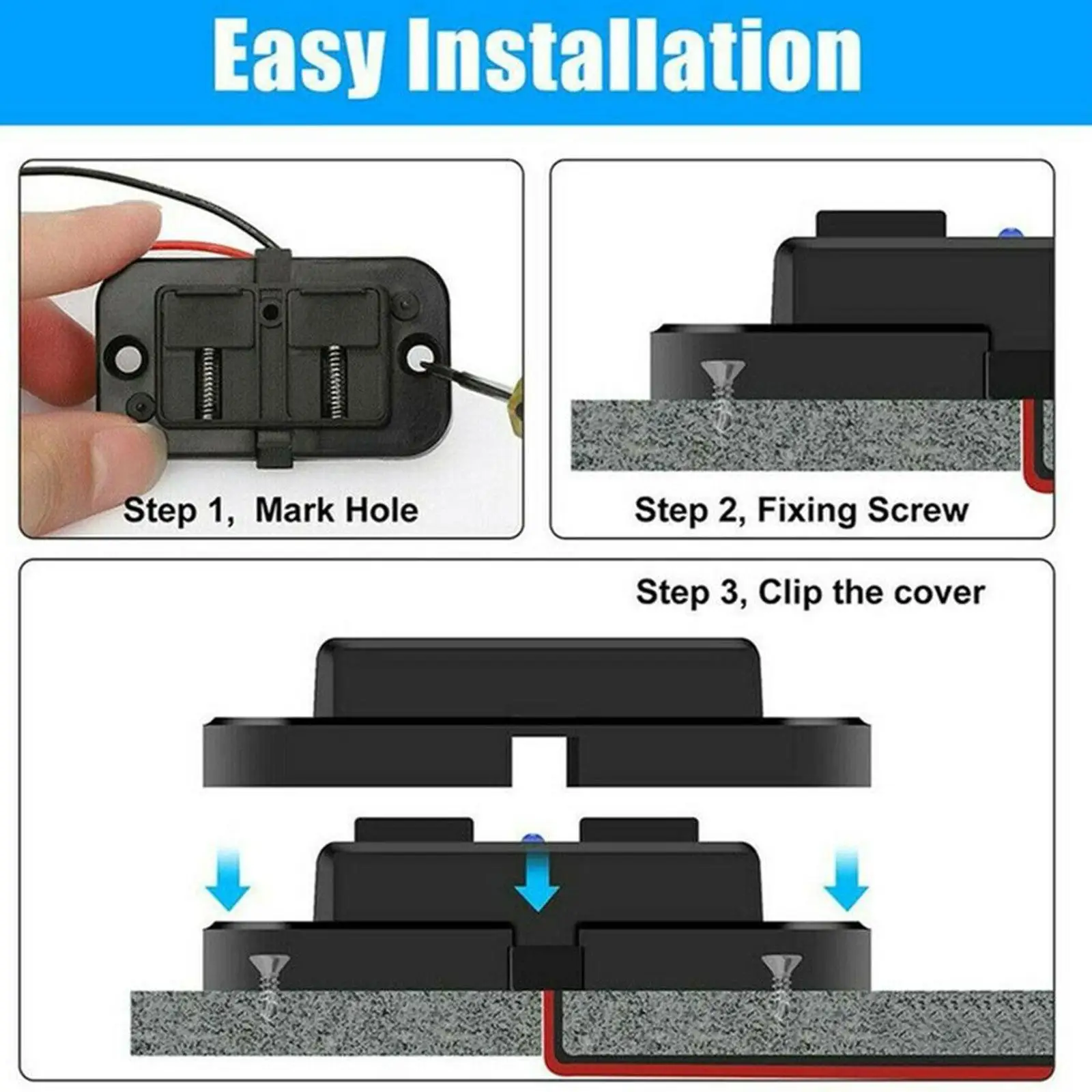 Presa per caricabatteria da auto Dual USB adattatore per caricabatterie USB 4.8A 3.1A 12V/24V adattatore di alimentazione per presa Splitter Usb per