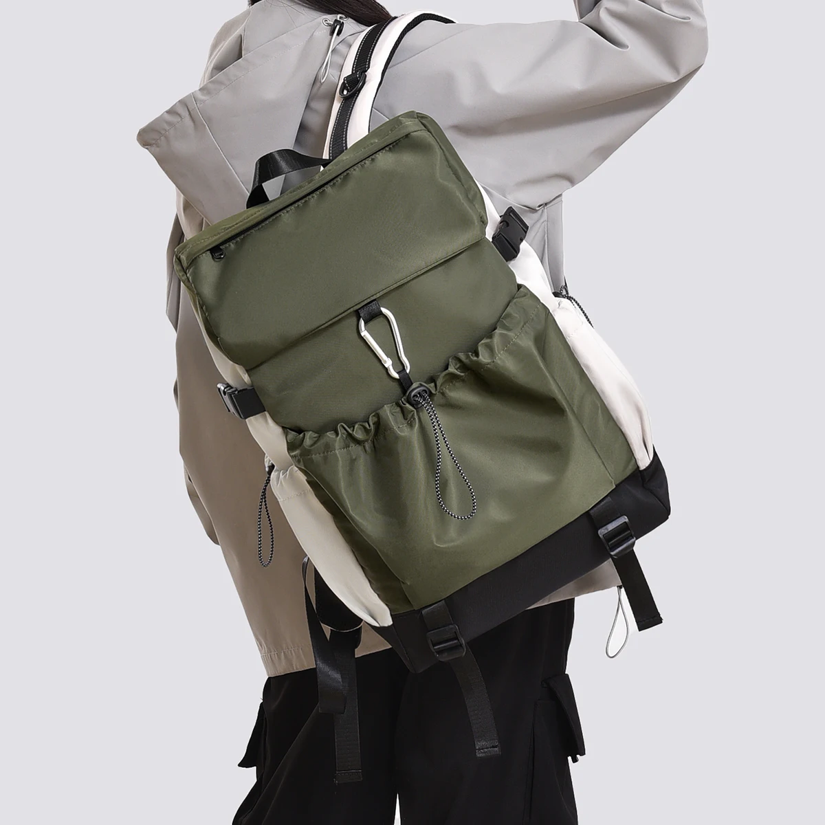 Zaino da trekking di grande capacità Borsa da scuola Studente universitario da viaggio Zaino da alpinismo Borsa per computer leggera Sport maschile Campeggio all'aperto Vacanza Affari