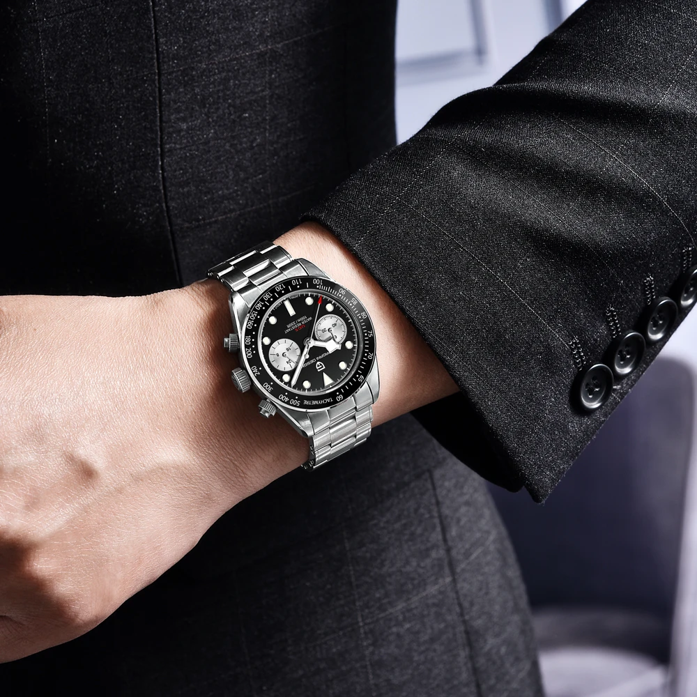 2026 New PAGANI DESIGN Panda Men's Watches Luxury Quartz Chronograph Waterproof AR Sapphire Mirror Sports Watch For Men Luminous