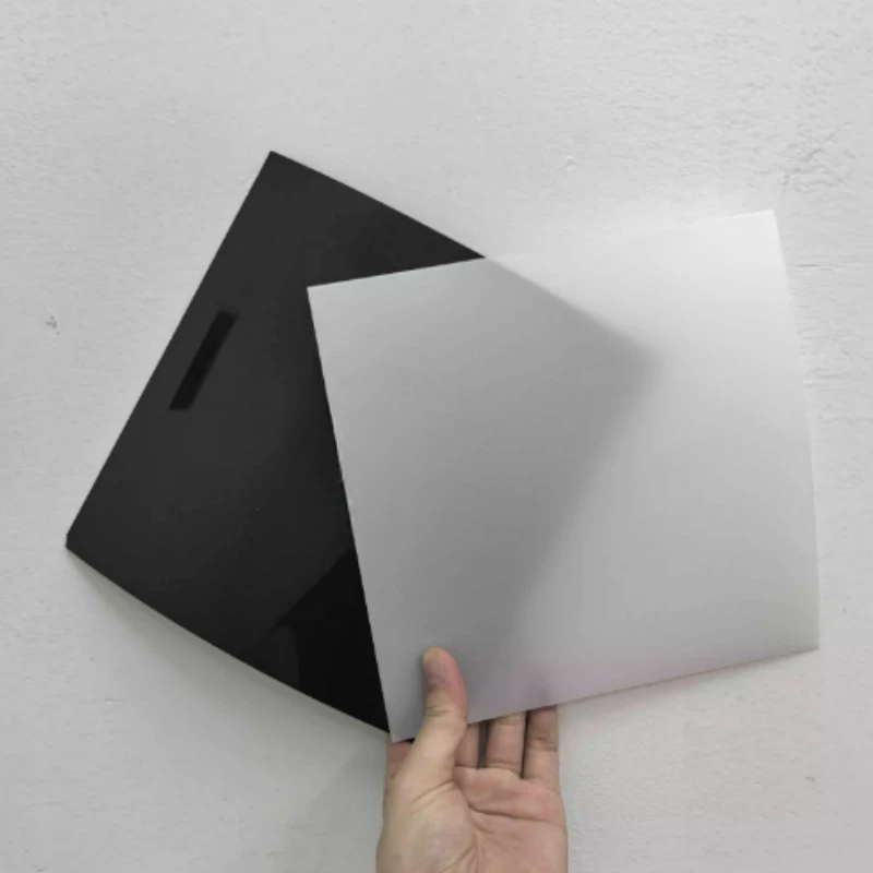 3pcs White/Black POM Sheet Board DIY Raw Material Hard Plastic Polyoxymethylene Plate Thin Film Thickness 0.3mm-3mm