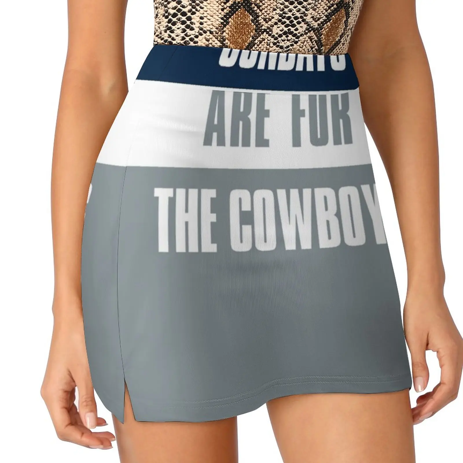 Sundays Are For The Cowboys , Dallas Football Women's skirt Mini Skirts A Line Skirt With Hide Pocket Go Cowboys Go Dallas