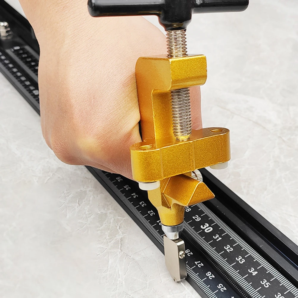 2 in 1 Manual Glass Cutter DIY Ceramic Tile Opener Divider Diamond Cutting Hand Tool High-Strength Cutting Wheel Knife Tools
