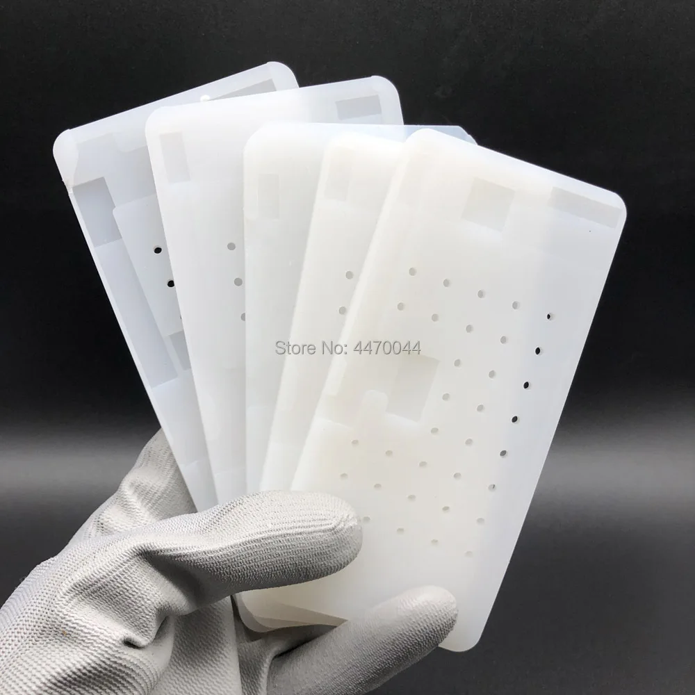 Silicone Suction Mat Oled Display Screen Glue Cleaning Tool Glue Remove Rubber Pad Unbent Flex Cable for iPhone X to 14 Pro Max