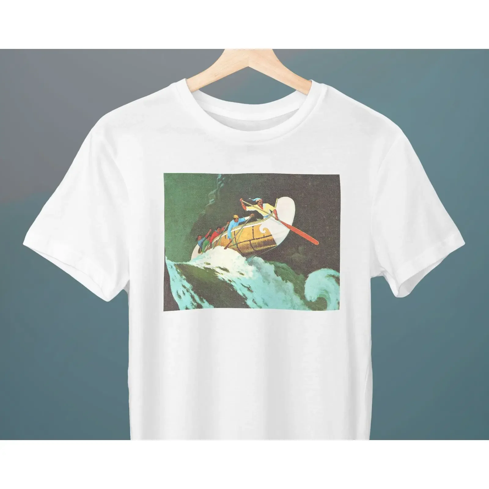 Canadian Express Arthur Heming Painting T Shirt Art for Her Him Lover vintage Washed Casual Top For Everyday Wear Comfortable