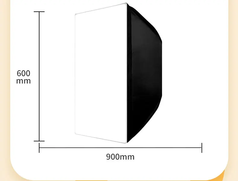 Wholesale Square Soft Light Plastic Cover Metal Light Box Studio Fill Sunlight Photography Equipment