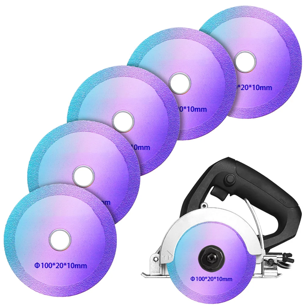 1-10pcs Ultra-Thin 100mm Diamond Saw Blade, for Tile Glass Marble Polishing, Fits Angle Grinder