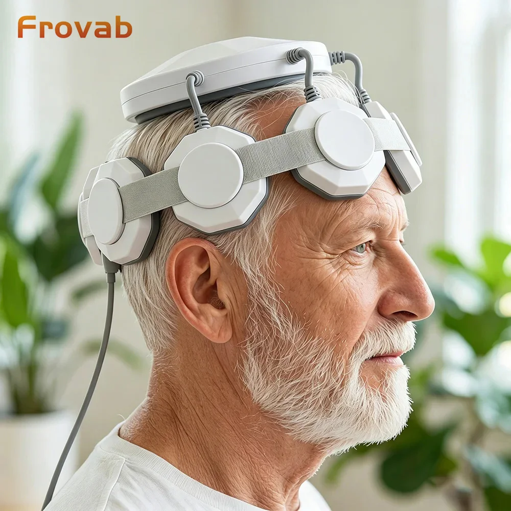 Dispositivo de Estimulación Cerebral RTMS No Invasivo Frovab para la Enfermedad de Parkinson, Insomnio, Recuperación de Accidentes Cerebrovasculares, Uso Clínico y Doméstico, Equipo de Terapia Magnética