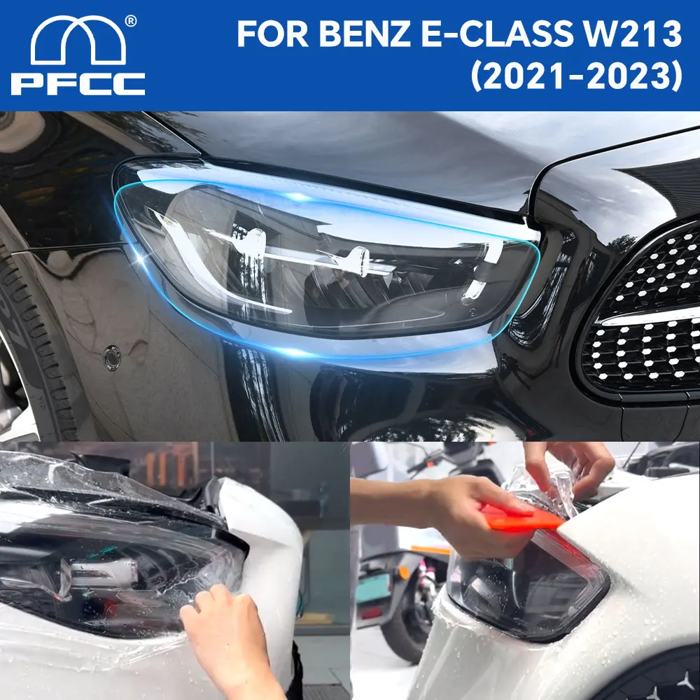 

Pre Cut PPF For Mercedes Benz E Class W213 2021 2022 2023 Paint Protection Film Headlight Rear view Mirror Clear Anti Scratch