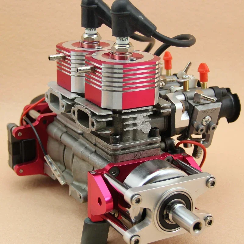 QJ ship model 2E36CM twin cylinder (58CC) gasoline engine, engine