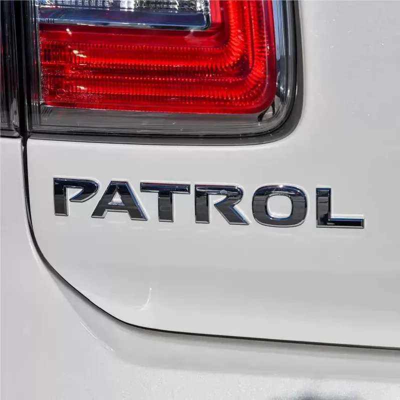 for PATROL logo suitable for Nissan Patrol Y62 rear label tailgate word badge emblem sticker decoration accessories