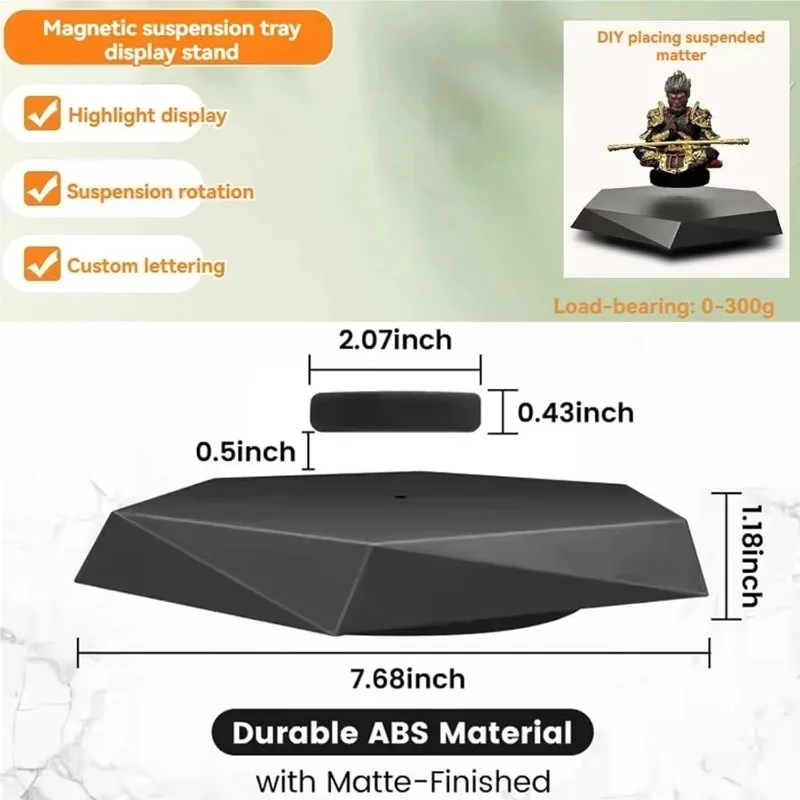 Levitating Display Stand Magnetic Levitation for Collectibles and Model Cars Floating Display 360 ° Free Rotation Creative Gifts