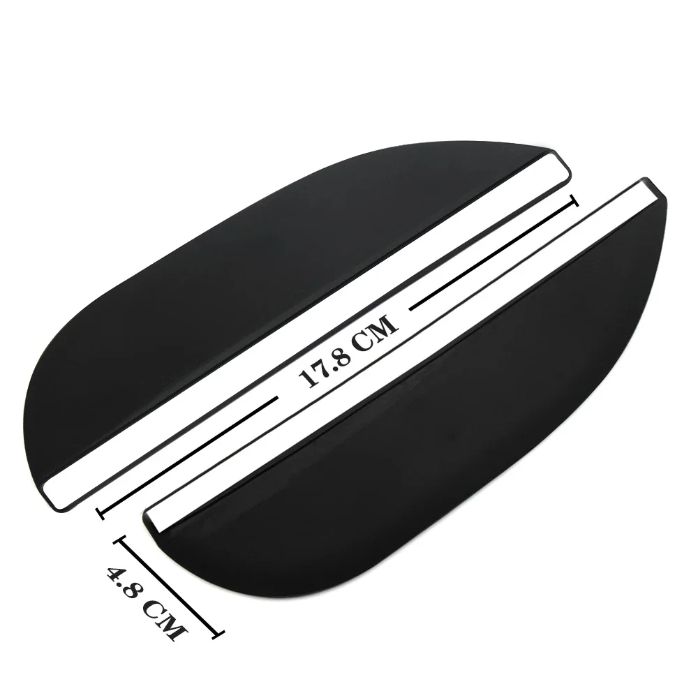 2PCS Car Rearview Mirror Rain Eyebrow Auto Accessories For Mercedes Benz W245 W246 W247 Black B-Class Special Edition